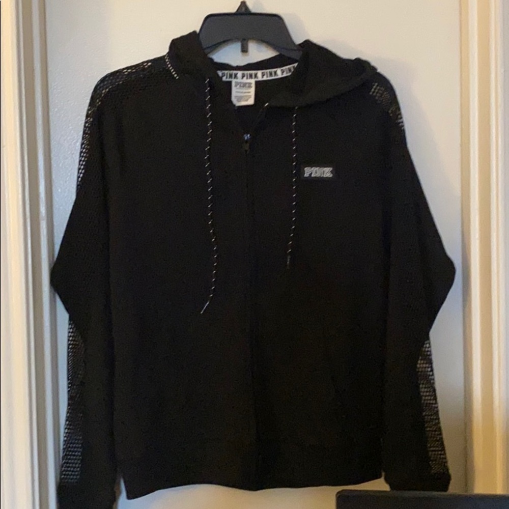 Pink zip up hoodie